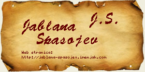 Jablana Spasojev vizit kartica